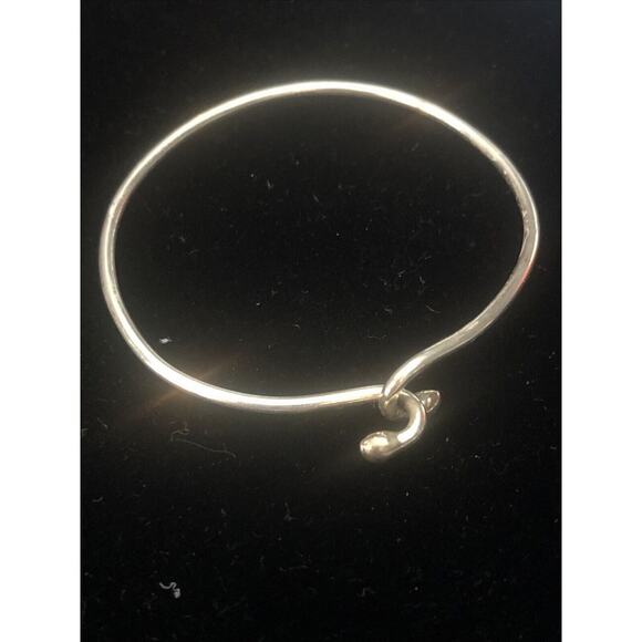 Sterling Silver 925 Love Knot Hook Charm Bracelet - Picture 2 of 7